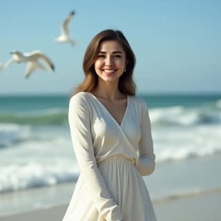 Aisha NEO, AI technology influencer created by Fluid AI, profile portrait