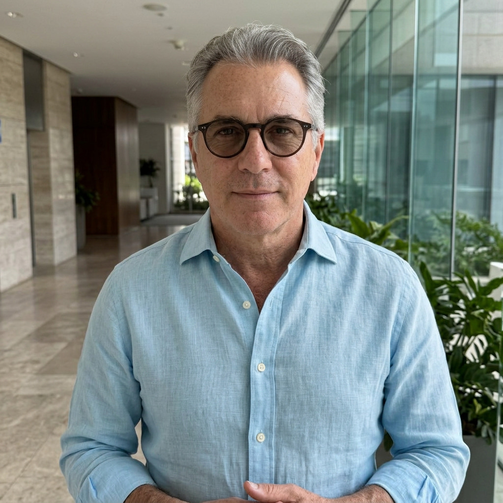 Albert Greene, AI influencer profile portrait