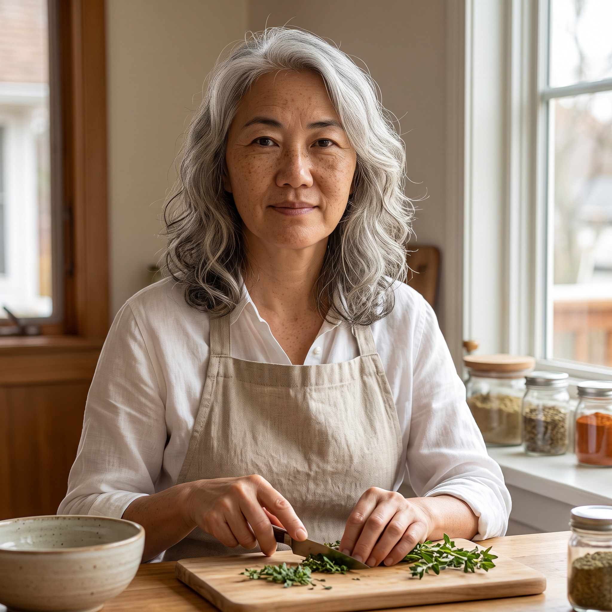 Lean Healthy Momma, AI influencer profile portrait