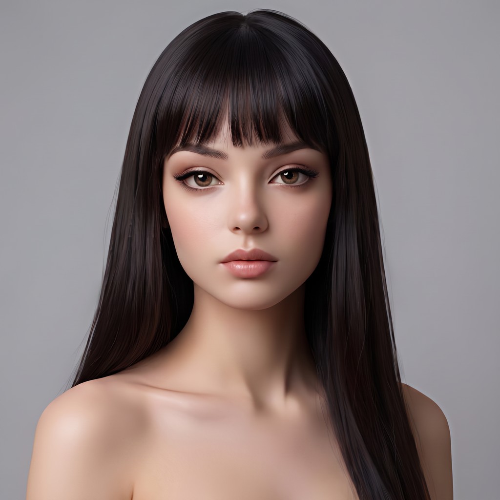 Noonoouri, the stylized cartoon AI fashion avatar, Instagram profile picture with her large doll eyes and signature deliberately non-photoreal look