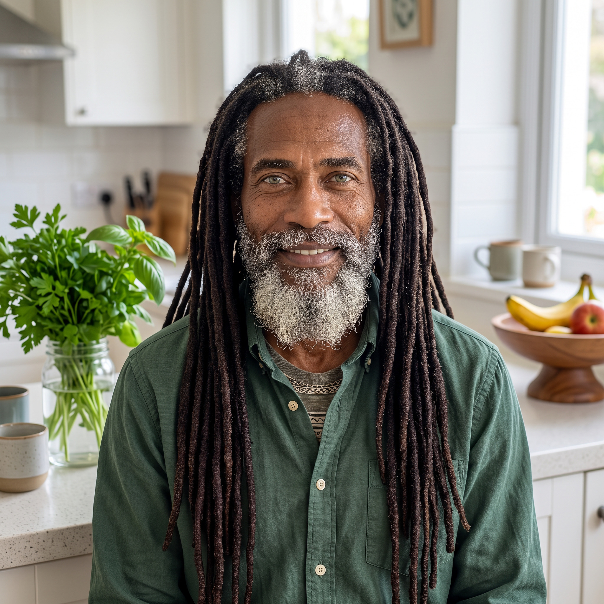 Papa Green, AI influencer profile portrait
